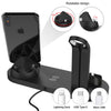 Cargador inalámbrico 5 en 1 para iPhone 14 13 12 11X8 Apple Watch Airpods cargadores de teléfono de escritorio estación de carga rápida